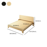 Headboard Gray Queen Wood Storage Bed with Drawers Image - 20