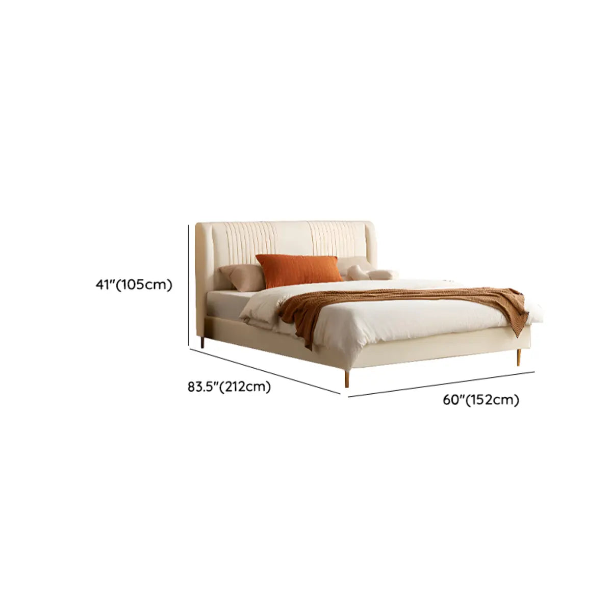 Headboard Leather White Queen Storage Bed with Mattress 
