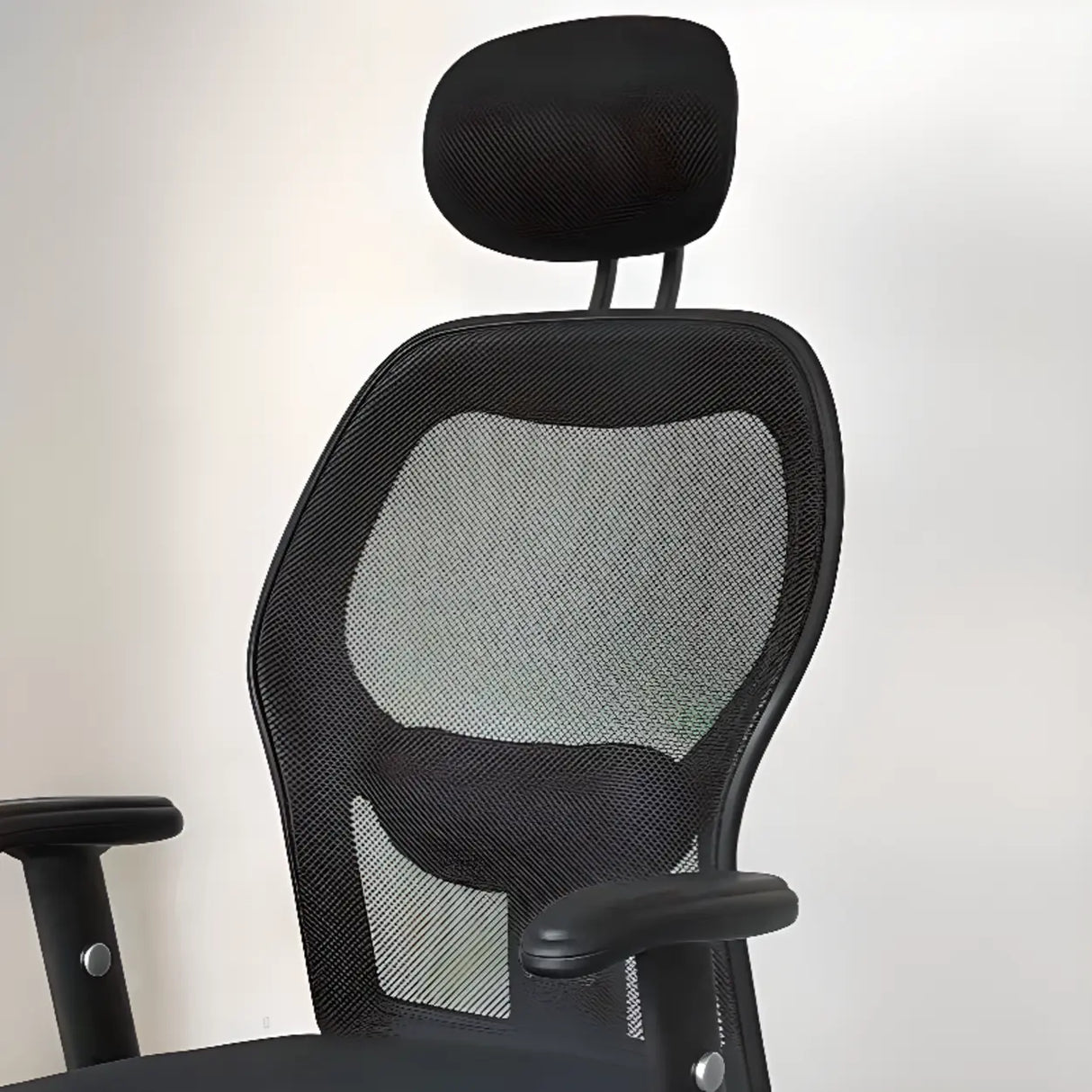High-Back Black Adjustable Comfort Ergonomic Office Chair Image - 4