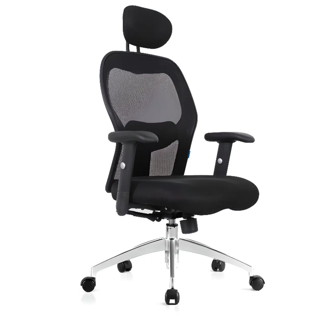High-Back Black Adjustable Comfort Ergonomic Office Chair Image - 5
