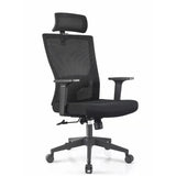 High-Back Black Adjustable Comfort Ergonomic Office Chair Image - 6