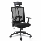 High-Back Black Adjustable Comfort Ergonomic Office Chair Image - 7