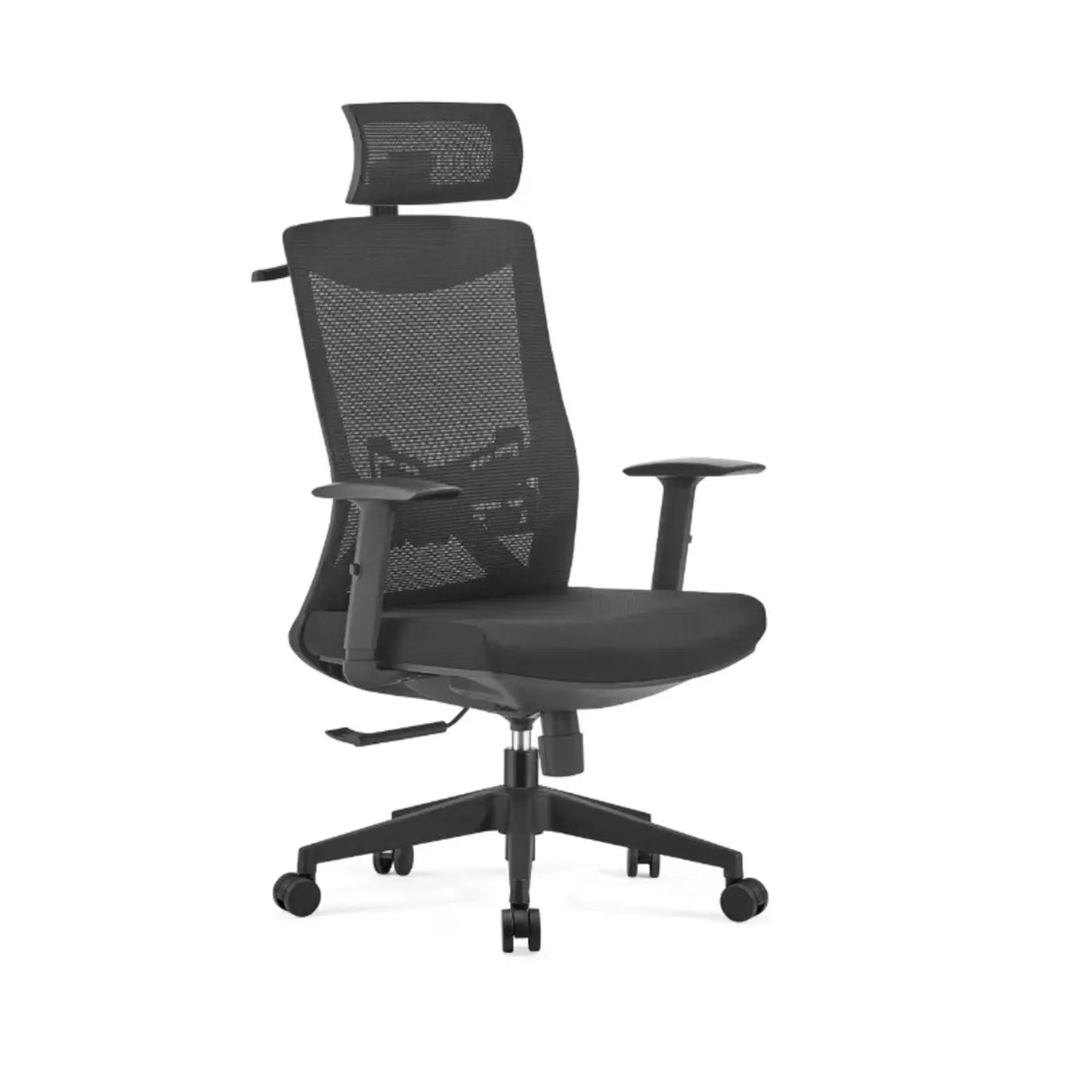 High-Back Black Adjustable Comfort Ergonomic Office Chair Image - 9