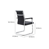 High-Back Metal Frame Black Mesh Metal Office Chair Image - 15