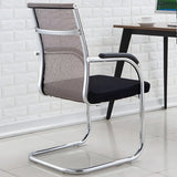 High-Back Metal Frame Black Mesh Metal Office Chair Image - 4