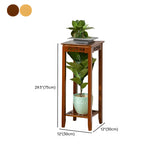 Home Display Modern Waterproof Square Bamboo Plant Stand Image - 31