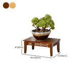 Home Display Modern Waterproof Square Bamboo Plant Stand Image - 33