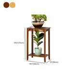 Home Display Modern Waterproof Square Bamboo Plant Stand Image - 35