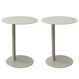 Colorful Round Metal C-Shaped Scandinavian Side Table Image - 8