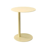 Colorful Round Metal C-Shaped Scandinavian Side Table Image - 17