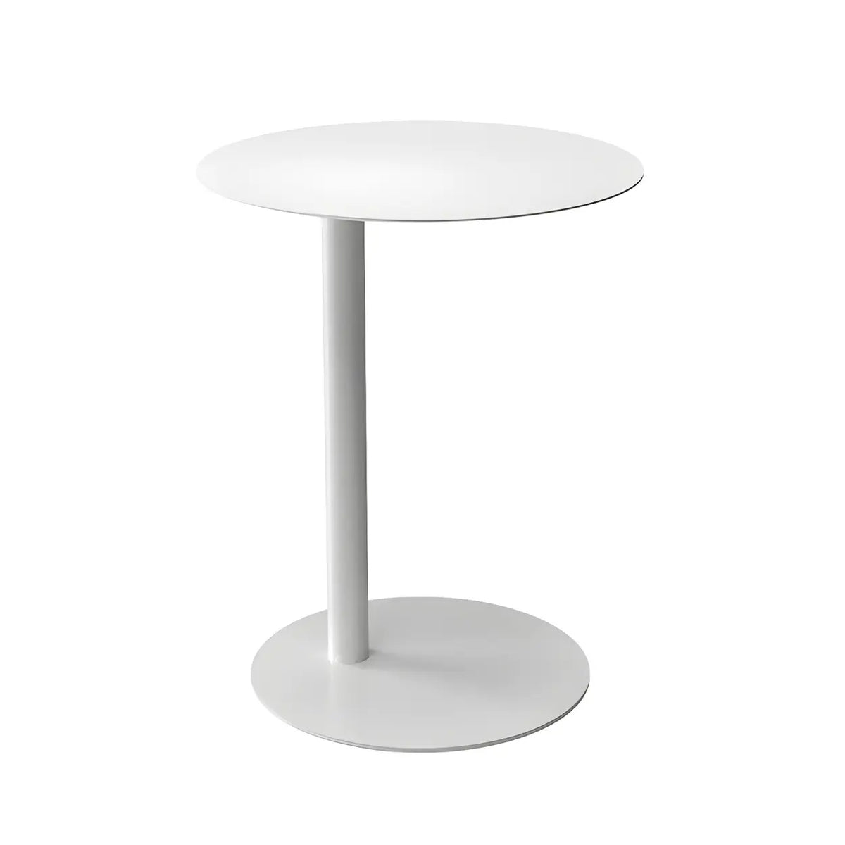 Colorful Round Metal C-Shaped Scandinavian Side Table Image - 10