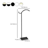 Hooks Curved Metal Black-White Tall Stand Coat Rack #size