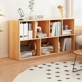 Horizontal Closed Back Cube Storage Bookcase White Image - 24