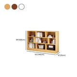 Horizontal Closed Back Cube Storage Bookcase White Image - 38