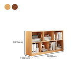 Horizontal Closed Back Cube Storage Bookcase White Image - 39
