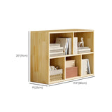 Horizontal Natural Solid Wood Cube Storage Bookcase Image - 20