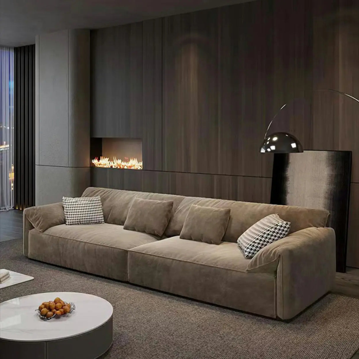 Horizontal Scratch Resistant Abrasive Cloth Pillow Sofa Image - 1