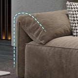 Horizontal Scratch Resistant Abrasive Cloth Pillow Sofa Image - 14
