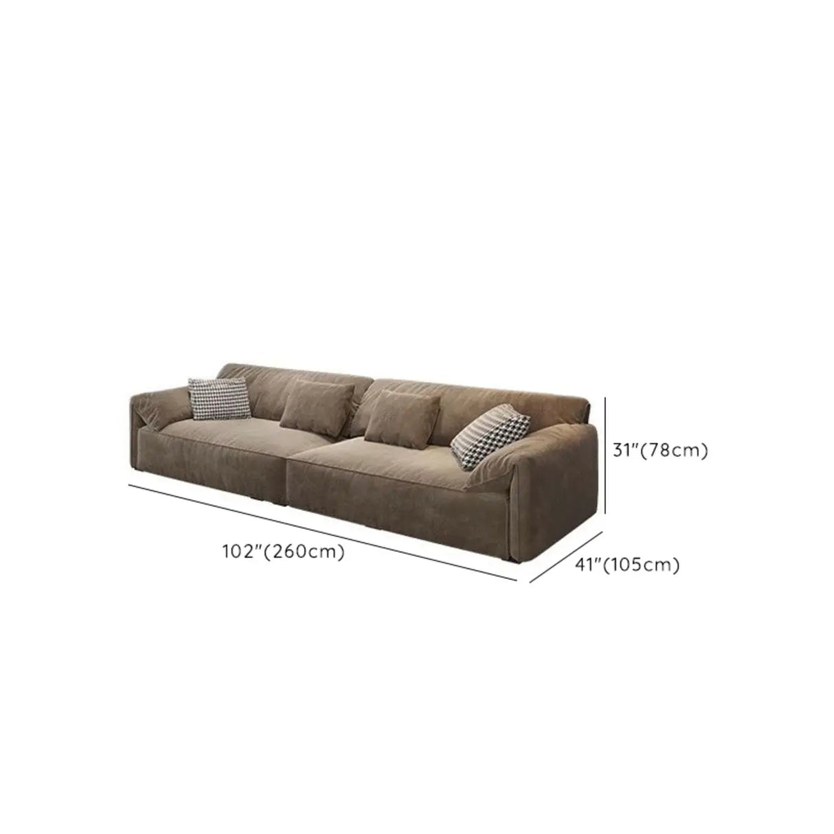 Horizontal Scratch Resistant Abrasive Cloth Pillow Sofa Image - 21