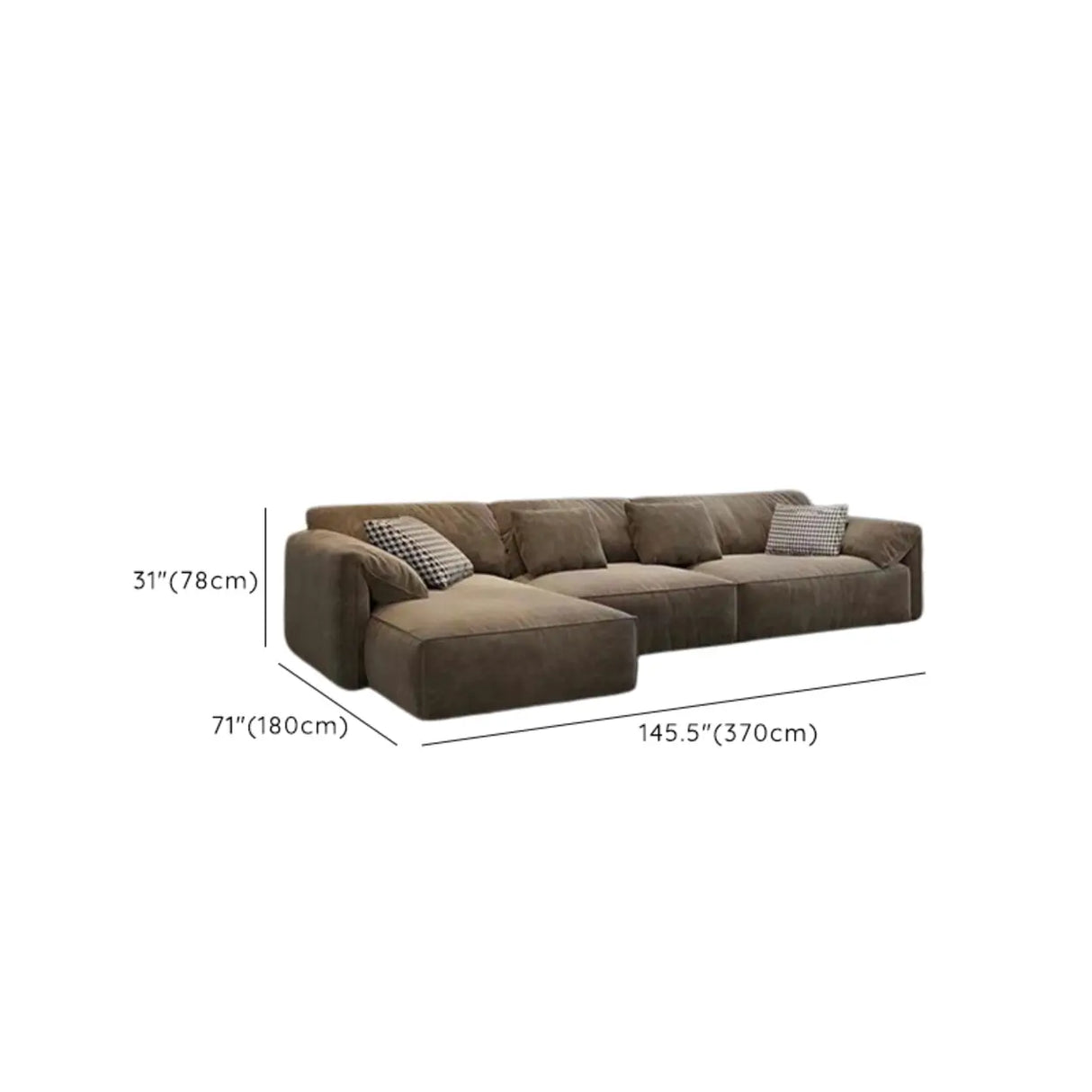 Horizontal Scratch Resistant Abrasive Cloth Pillow Sofa Image - 25