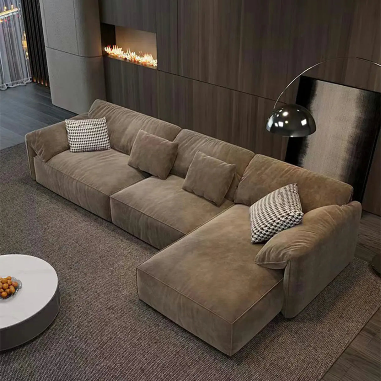 Horizontal Scratch Resistant Abrasive Cloth Pillow Sofa Image - 6