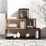 Horizontal Simple Modular Solid Wood Cube Bookshelf Image - 1