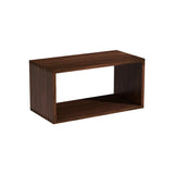 Horizontal Simple Modular Solid Wood Cube Bookshelf Image - 11