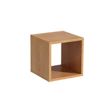 Horizontal Simple Modular Solid Wood Cube Bookshelf Image - 2