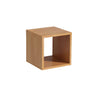 Horizontal Simple Modular Solid Wood Cube Bookshelf Image - 2