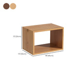 Horizontal Simple Modular Solid Wood Cube Bookshelf Image - 16