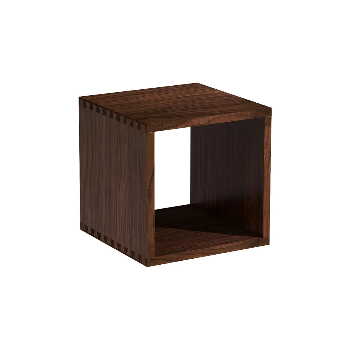 Horizontal Simple Modular Solid Wood Cube Bookshelf Image - 3