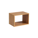 Horizontal Simple Modular Solid Wood Cube Bookshelf Image - 5