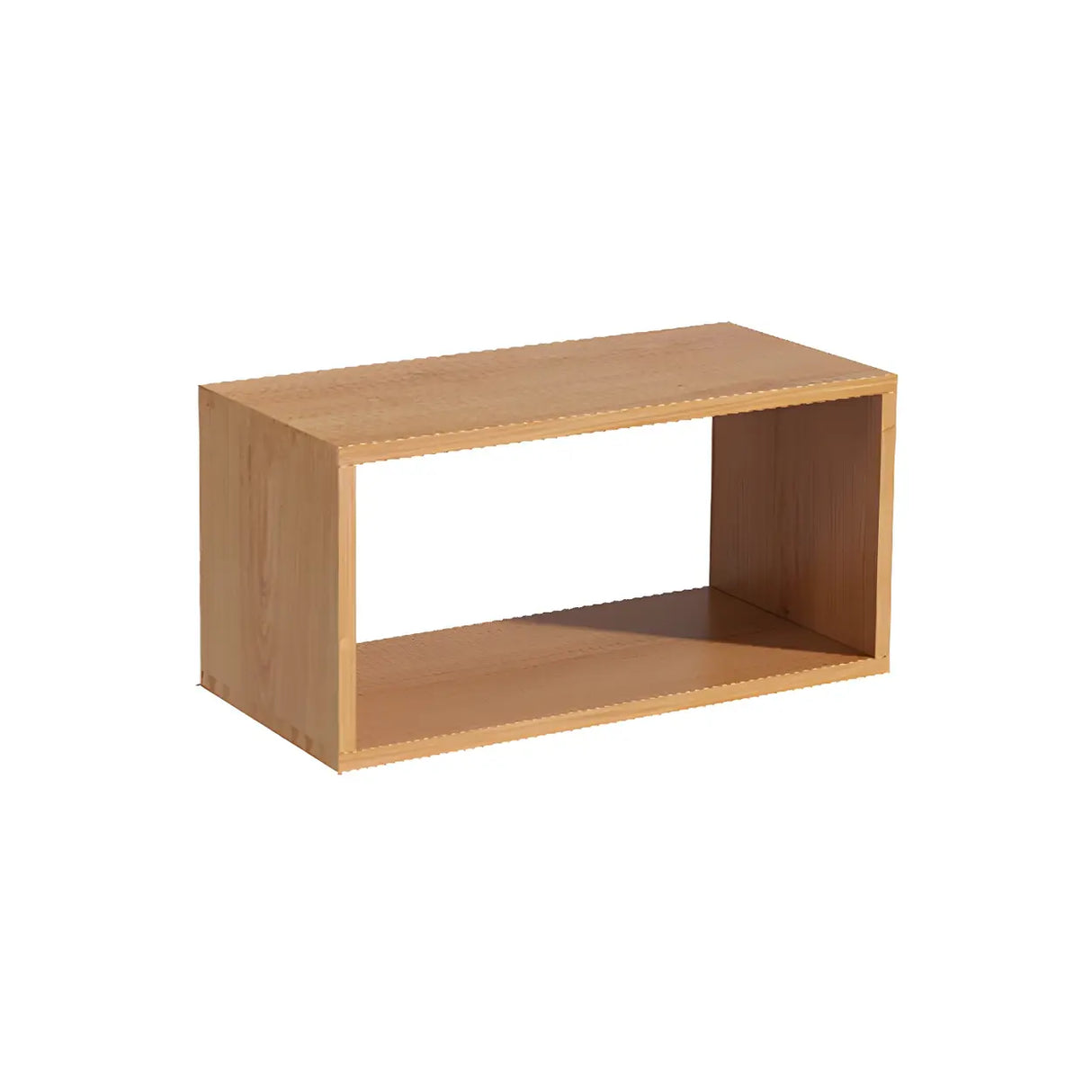 Horizontal Simple Modular Solid Wood Cube Bookshelf Image - 9