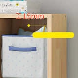 Horizontal Solid Wood Bookshelf Closed Back Bookcase Image - 12