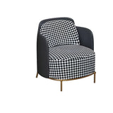 Houndstooth pattern Waterproof Faux Leather Sofa Set Image - 10