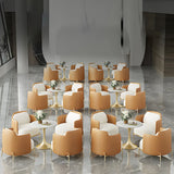 Houndstooth pattern Waterproof Faux Leather Sofa Set Image - 7