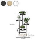 Indoor Circular Multi-Tier Metal Tray Plant Stand Gold Image - 19