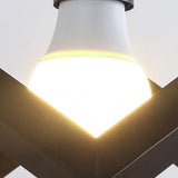 Industrial 3 Light Metal Black Cube Pendant Light Image - 13