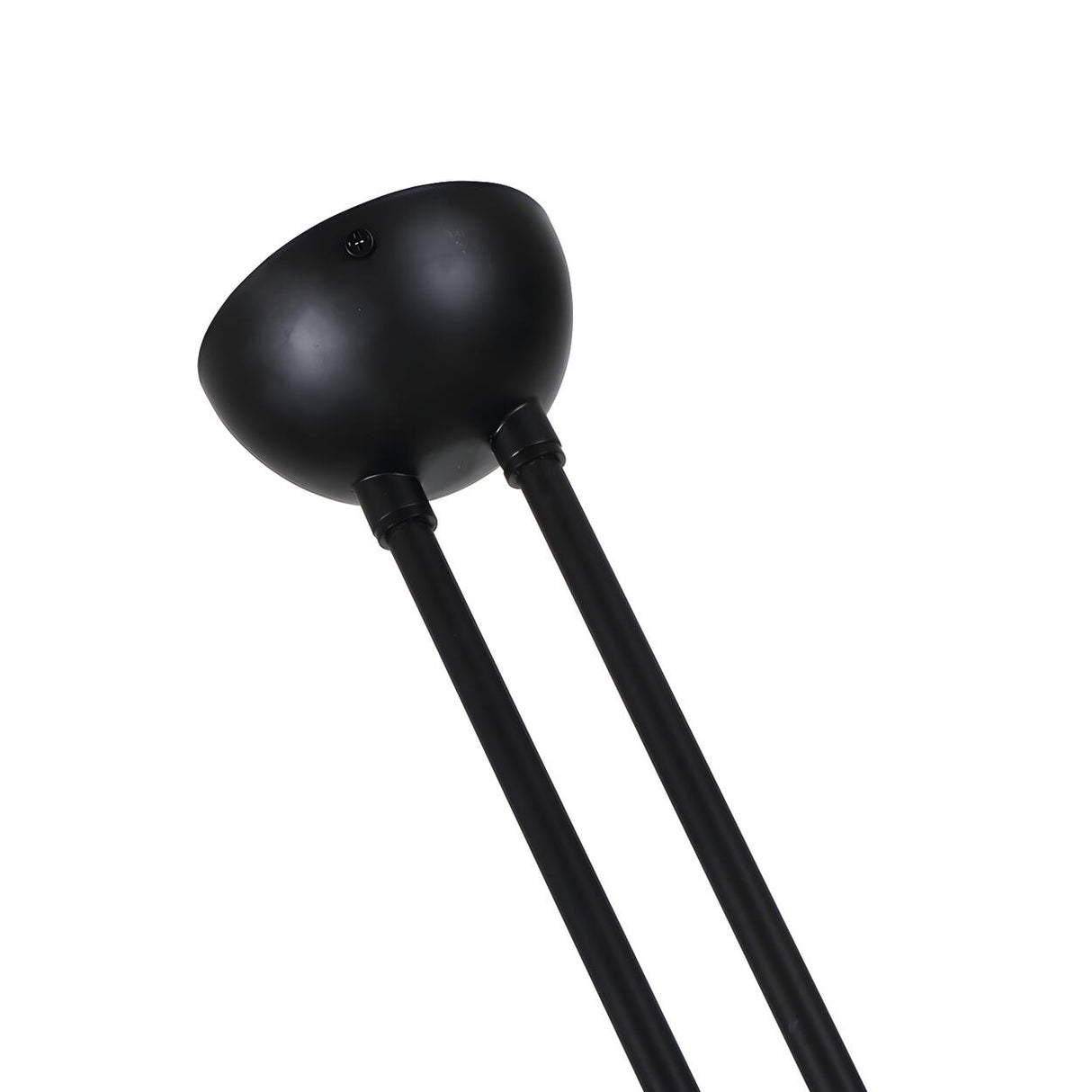 Industrial Asymmetrical Black Metal Dome Chandelier Image - 18