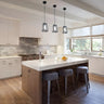 Industrial Black Glass Trapezoid-Shaped Pendant Light Image - 6