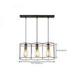 Industrial Black Honeycomb Island Pendant Light Image - 14