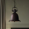 Industrial Black Metal Pot Shape Hanging Pendant Light Image - 2