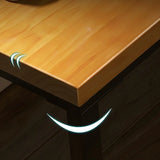 Industrial Brown Wood Pine Metal Sledge Gaming Desk Image - 7