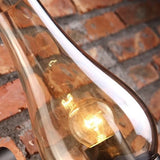 Industrial Clear Glass Black Geometric Wall Sconce Image - 8