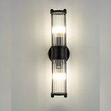 Industrial Cylindrical Crystal Glass Wall Sconce Image - 10