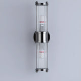 Industrial Cylindrical Crystal Glass Wall Sconce Image - 15