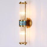 Industrial Cylindrical Crystal Glass Wall Sconce Image - 18