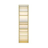 Industrial Freestanding Gold Tall Metal Shelving Wine Rack Image - 3