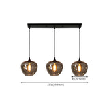 Industrial Geometric Glass Black Island Pendant Light Image - 13