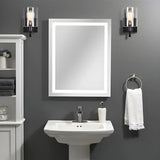 Industrial Glass Cylinder Metal Wall Vanity Light Black Image - 3